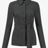 Geruite Blouse met ceintuur