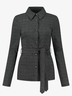 Geruite Blouse met ceintuur