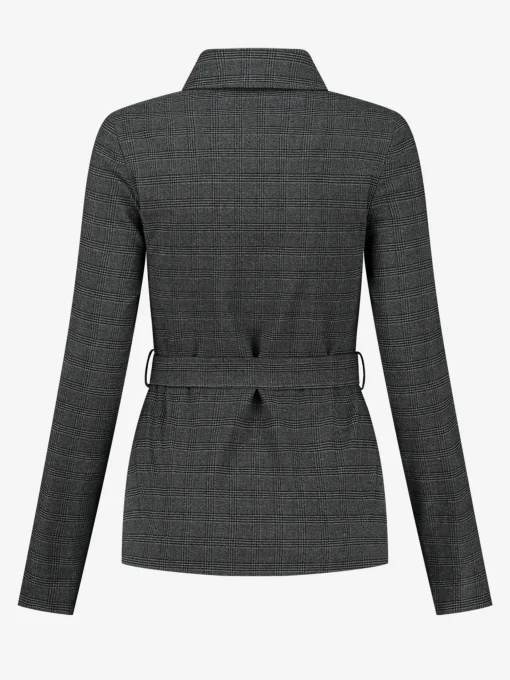 Geruite Blouse met ceintuur