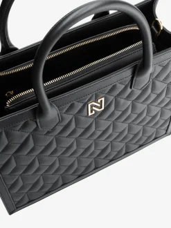 Gewatteerde shopper met N-logo