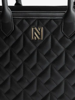 Gewatteerde shopper met N-logo