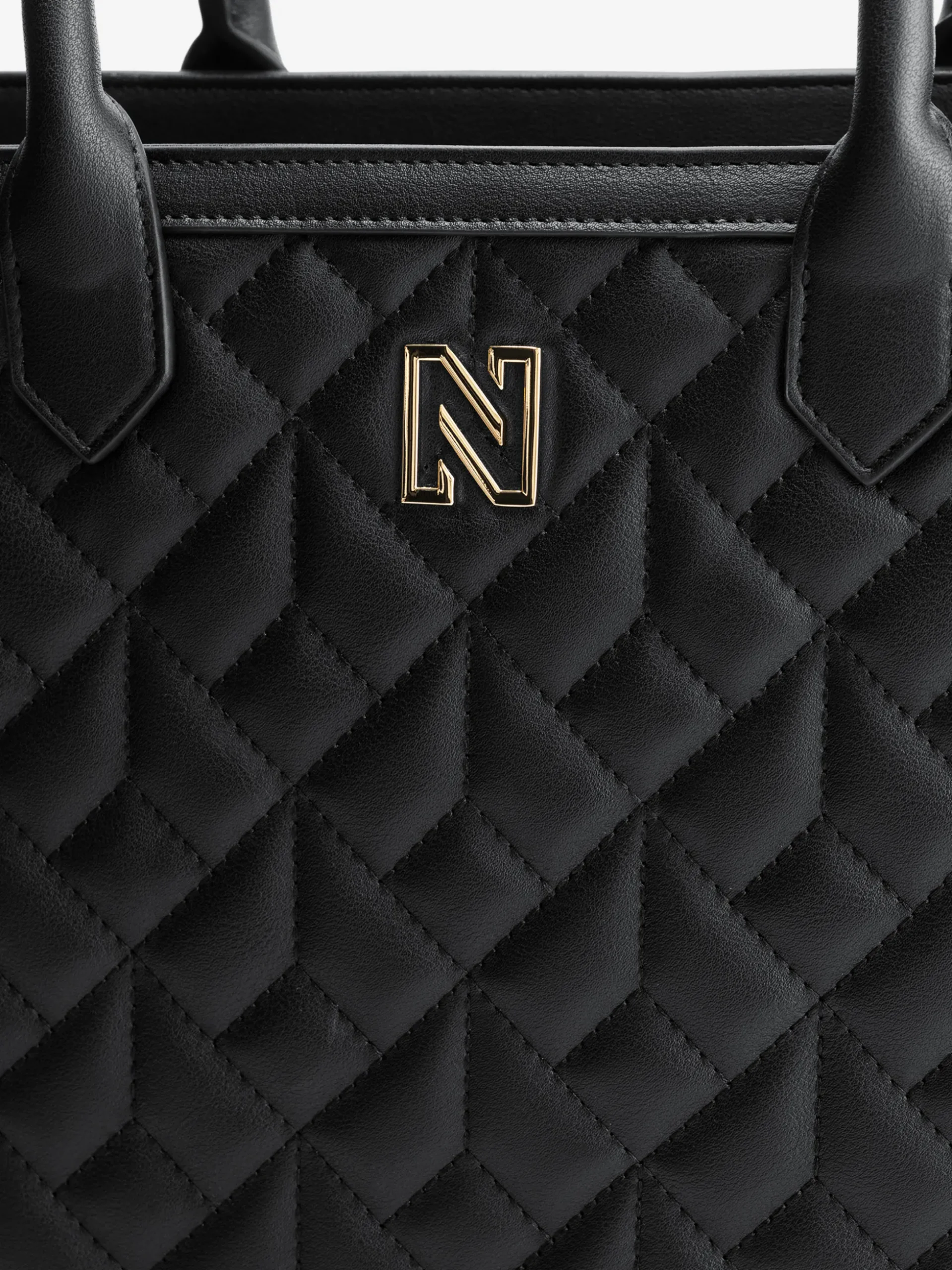 Gewatteerde shopper met N-logo