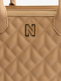 Gewatteerde shopper met N-logo