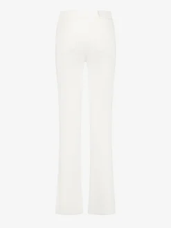 High rise jeans met vetersluiting