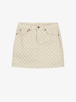 High rise rok met logo print