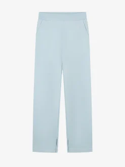 Joggingbroek met rechte pijpen en split