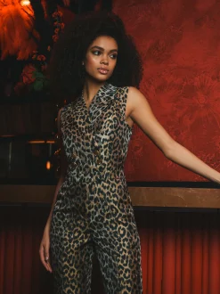 Jumpsuit met dieren print