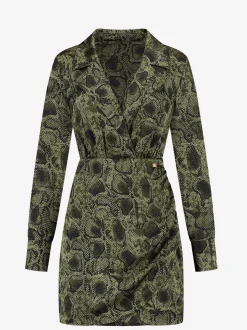 Jurk met slangen print