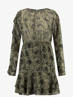 Jurk met slangen print