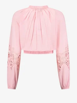 Korte blouse met Embroidery