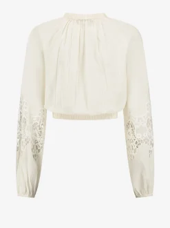 Korte blouse met Embroidery