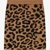 Korte rok met panterprint