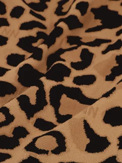 Korte rok met panterprint