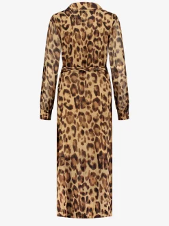 Lange jurk met dieren print