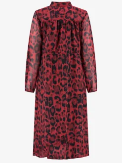 Lange jurk met luipaardprint