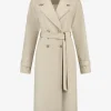 Lange trenchcoat met ceintuur
