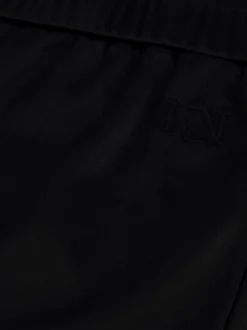 Legging met velvet look en N&N logo