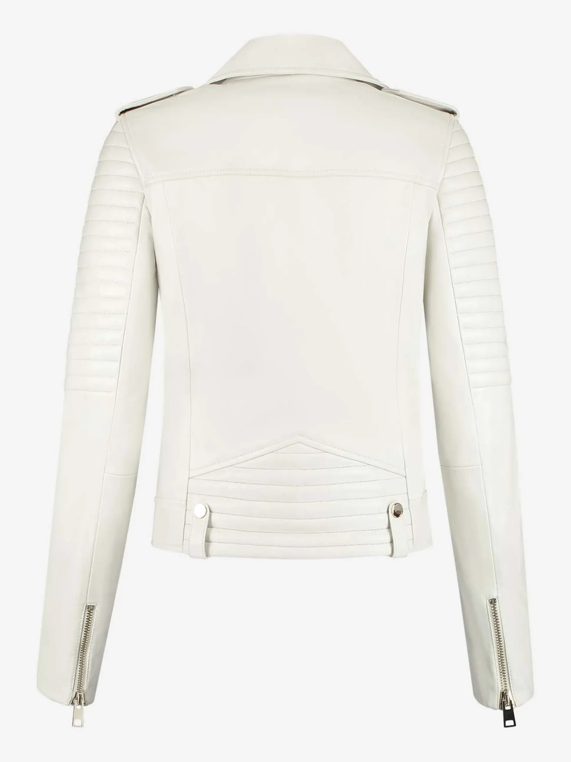 Leren jacket met ritsen