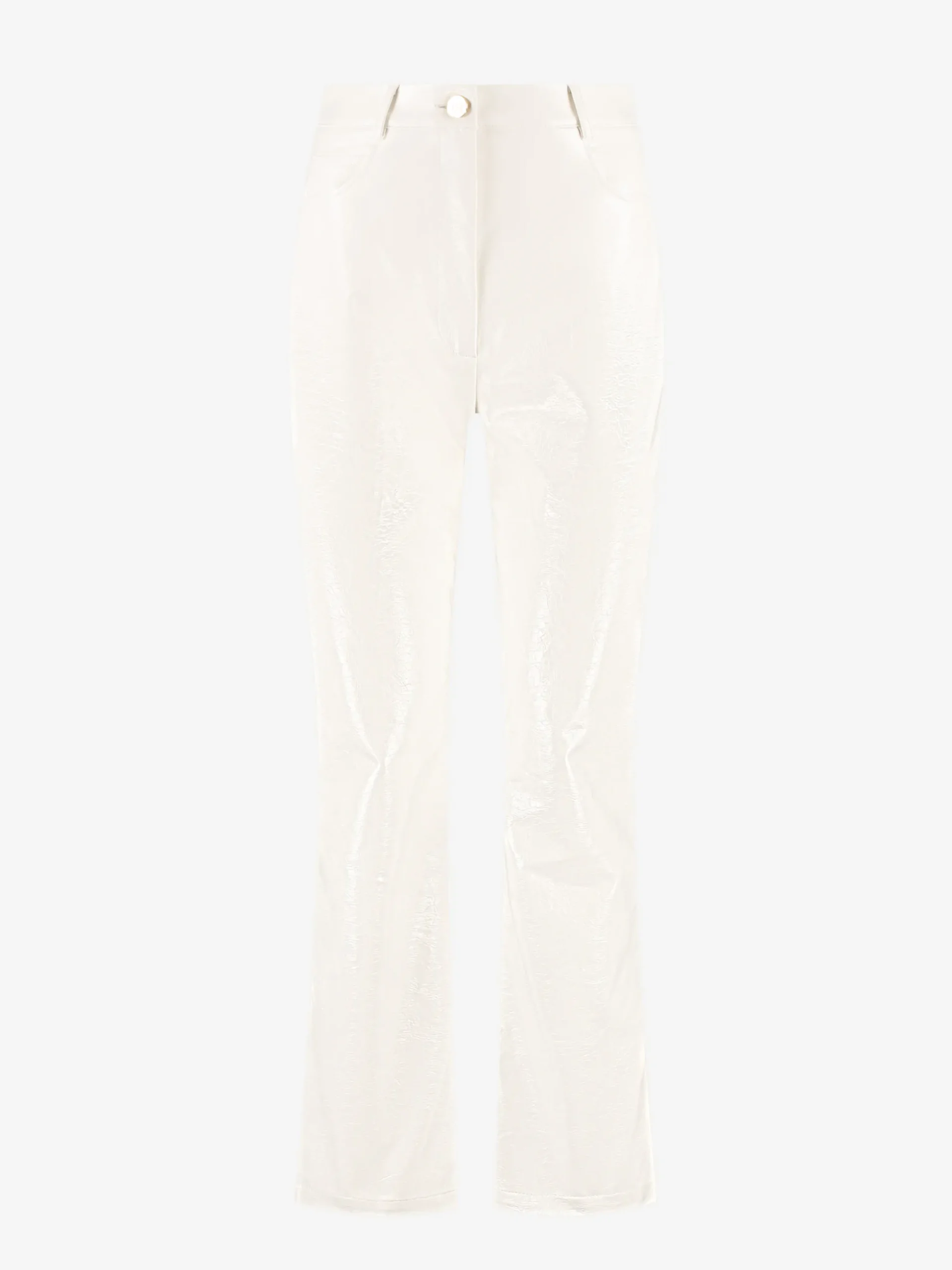 Leren look broek met dierenpatroon