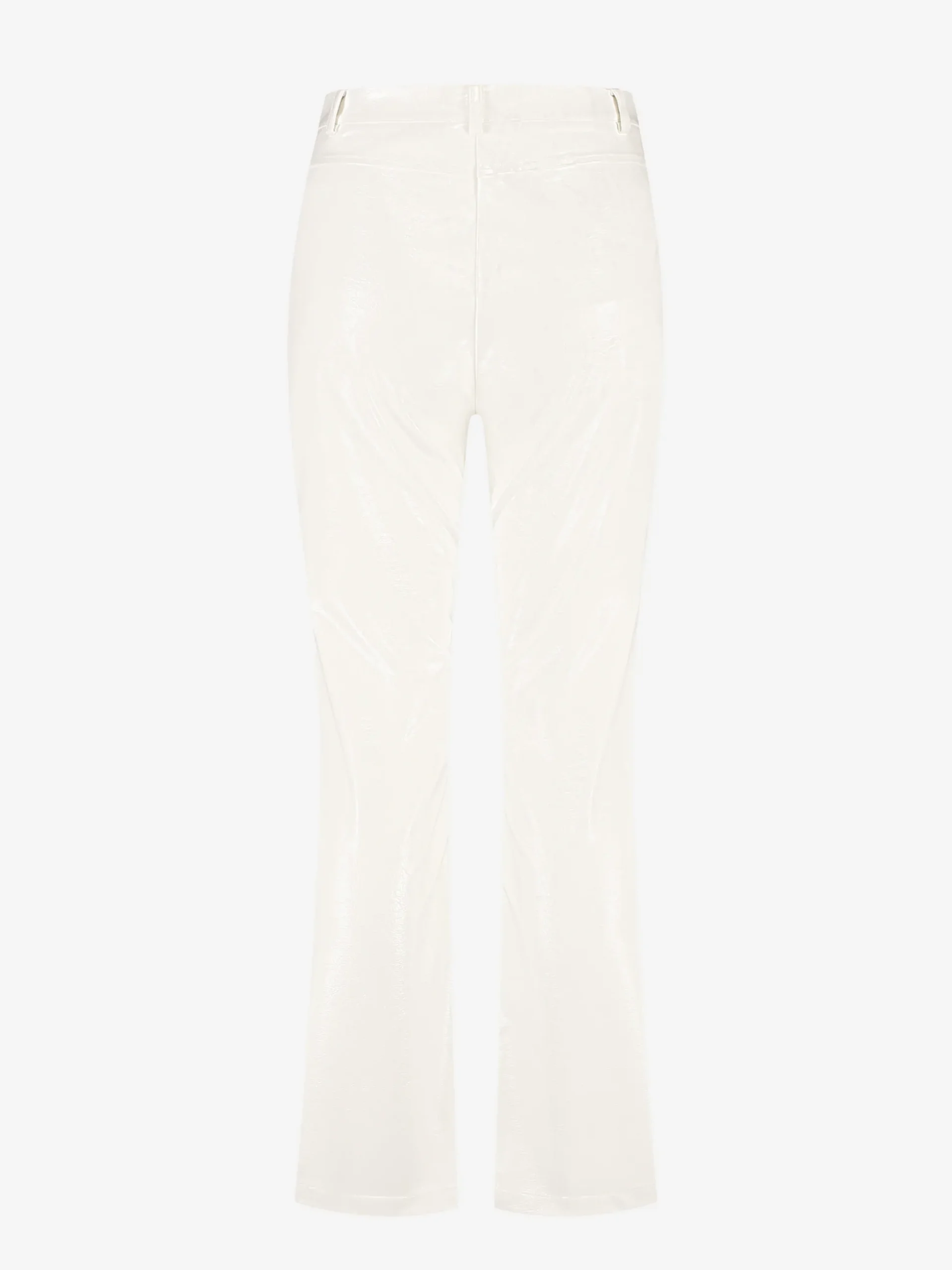 Leren look broek met dierenpatroon