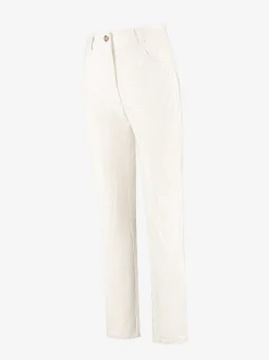 Leren look broek met dierenpatroon