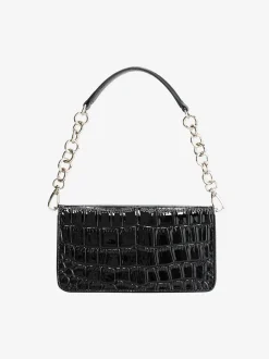 Leren look tas met dierenpatroon