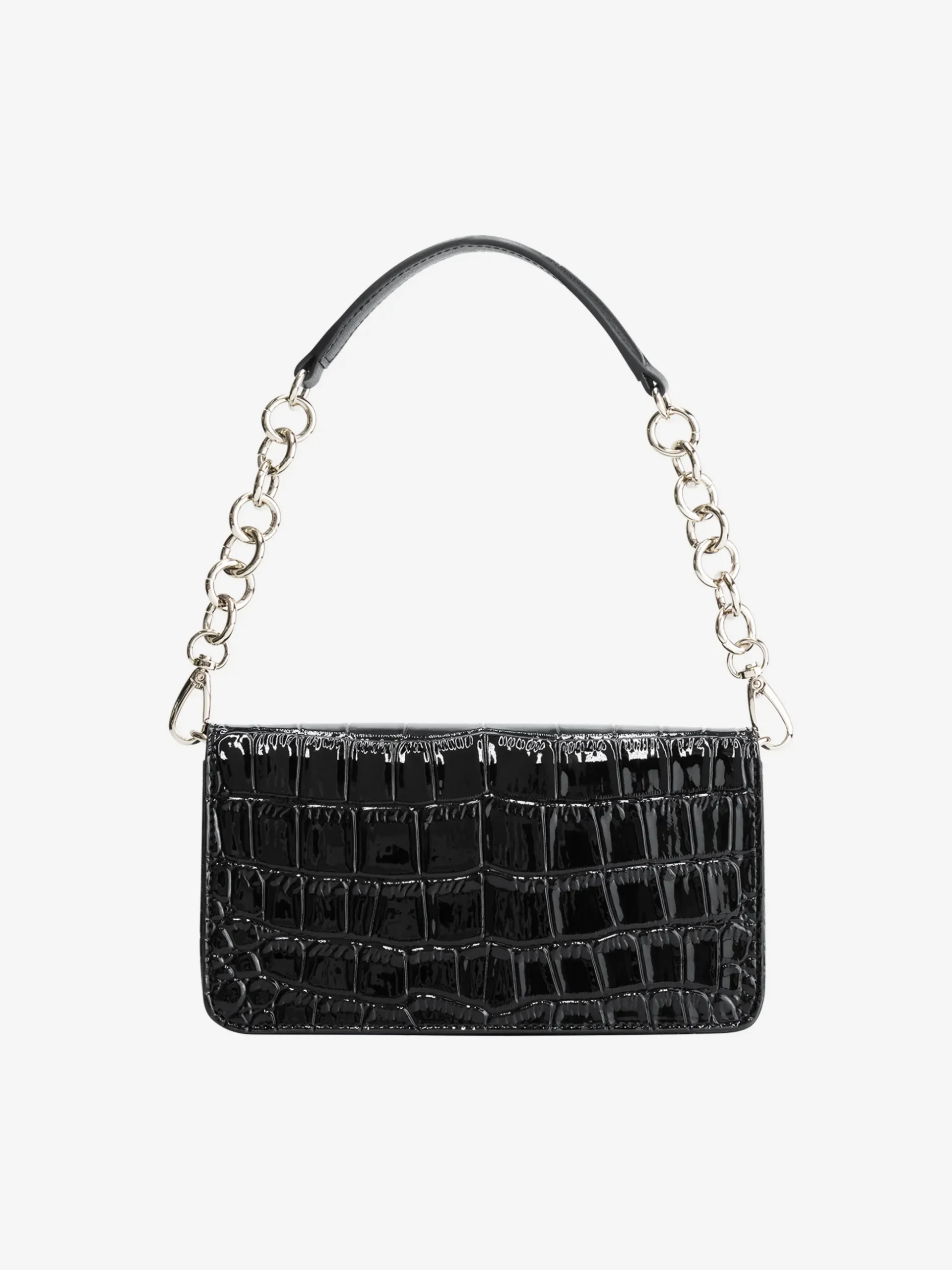 Leren look tas met dierenpatroon