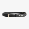 Leren riem met N-logo
