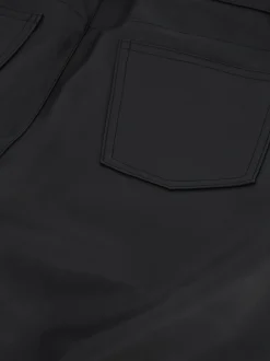 Leren-look broek met rits