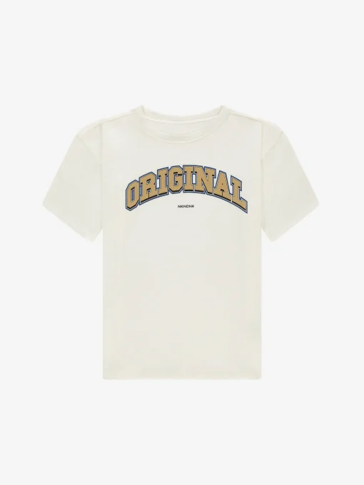 Losvallend T-shirt met print