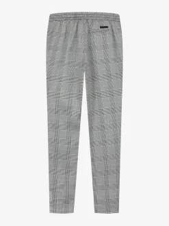 Low rise geruite broek