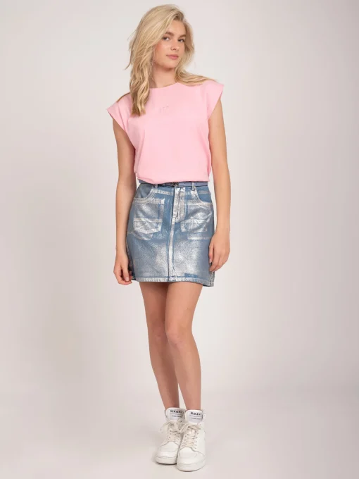 Metallic rok