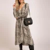 Midi Jurk met slangenprint