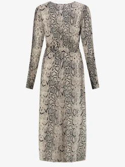 Midi Jurk met slangenprint