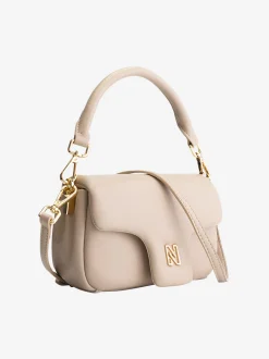 Midi schoudertas met flap-over