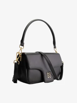 Midi schoudertas met flap-over