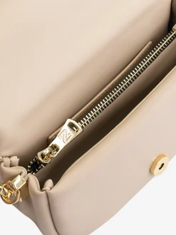 Midi schoudertas met flap-over