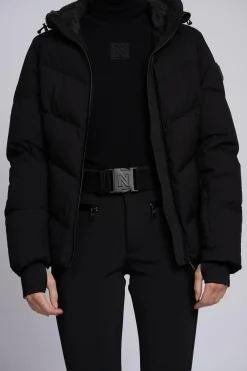 Ski broek met flared pasvorm en verstelbare riem