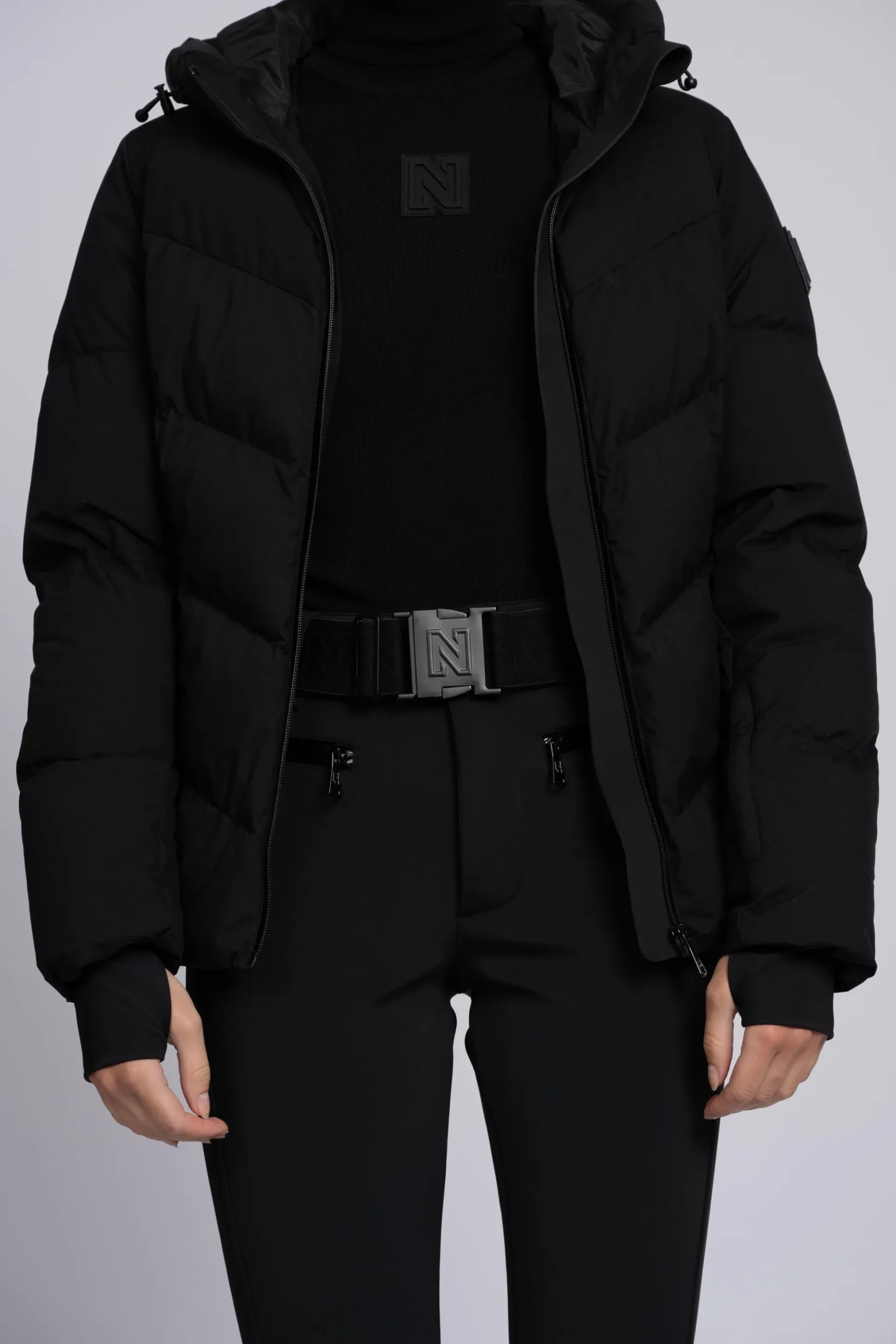 Ski broek met flared pasvorm en verstelbare riem