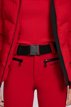 Ski broek met flared pasvorm en verstelbare riem