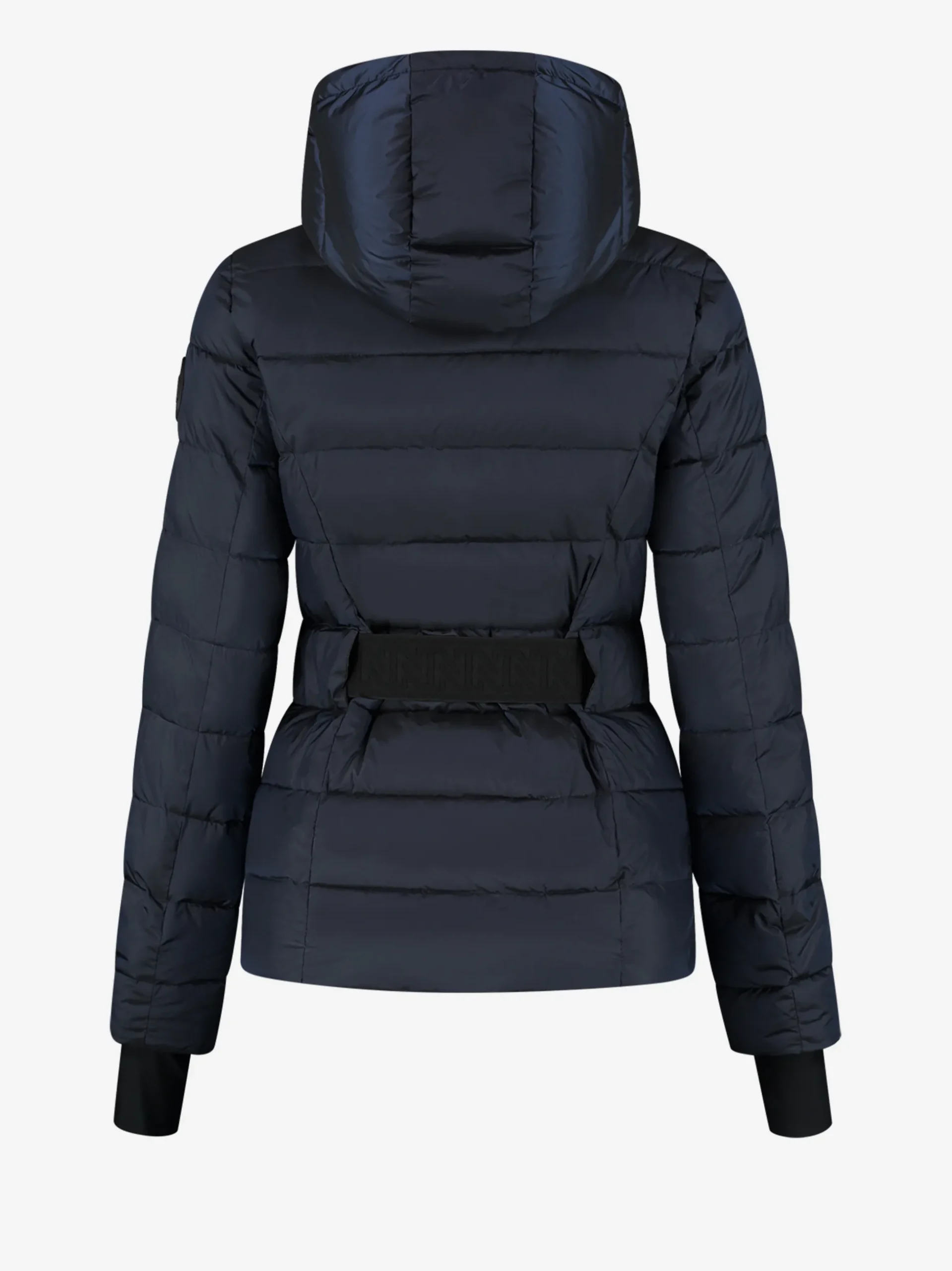 Ski jas met capuchon en elastische riem