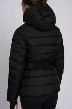 Ski jas met capuchon en elastische riem