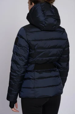 Ski jas met capuchon en elastische riem