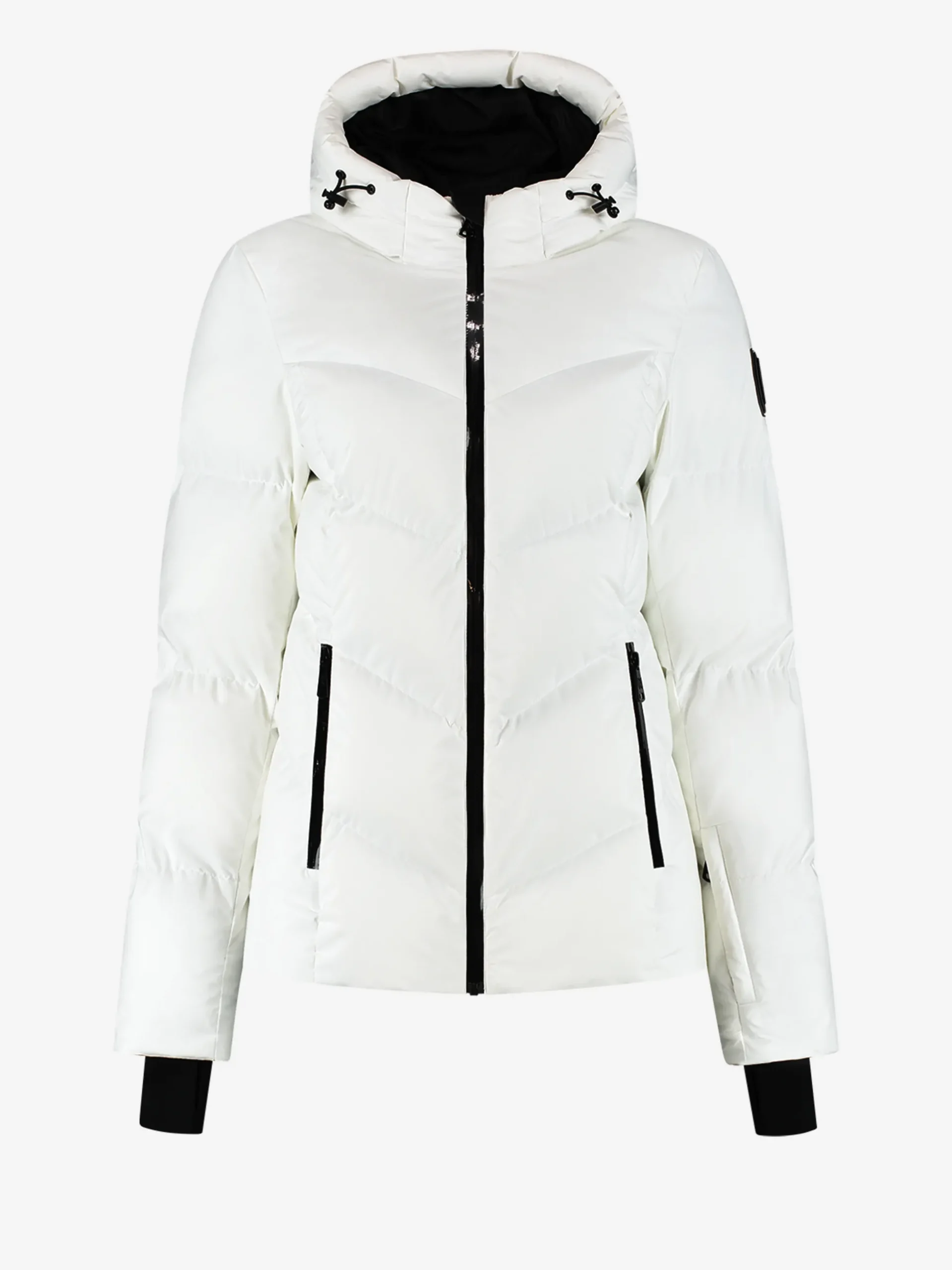 Ski jas met capuchon en sneeuwvangers