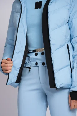 Ski jas met capuchon en sneeuwvangers