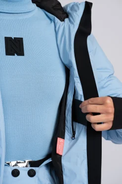 Ski jas met capuchon en sneeuwvangers