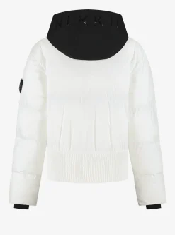 Ski jas met uitvouwbare capuchon en sneeuwvangers