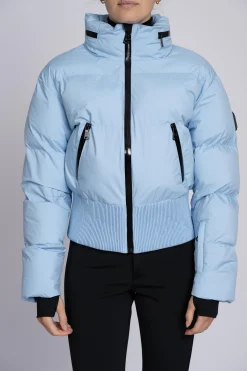 Ski jas met uitvouwbare capuchon en sneeuwvangers