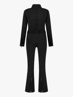 Ski jumpsuit met elastische riem en opstaande kraag
