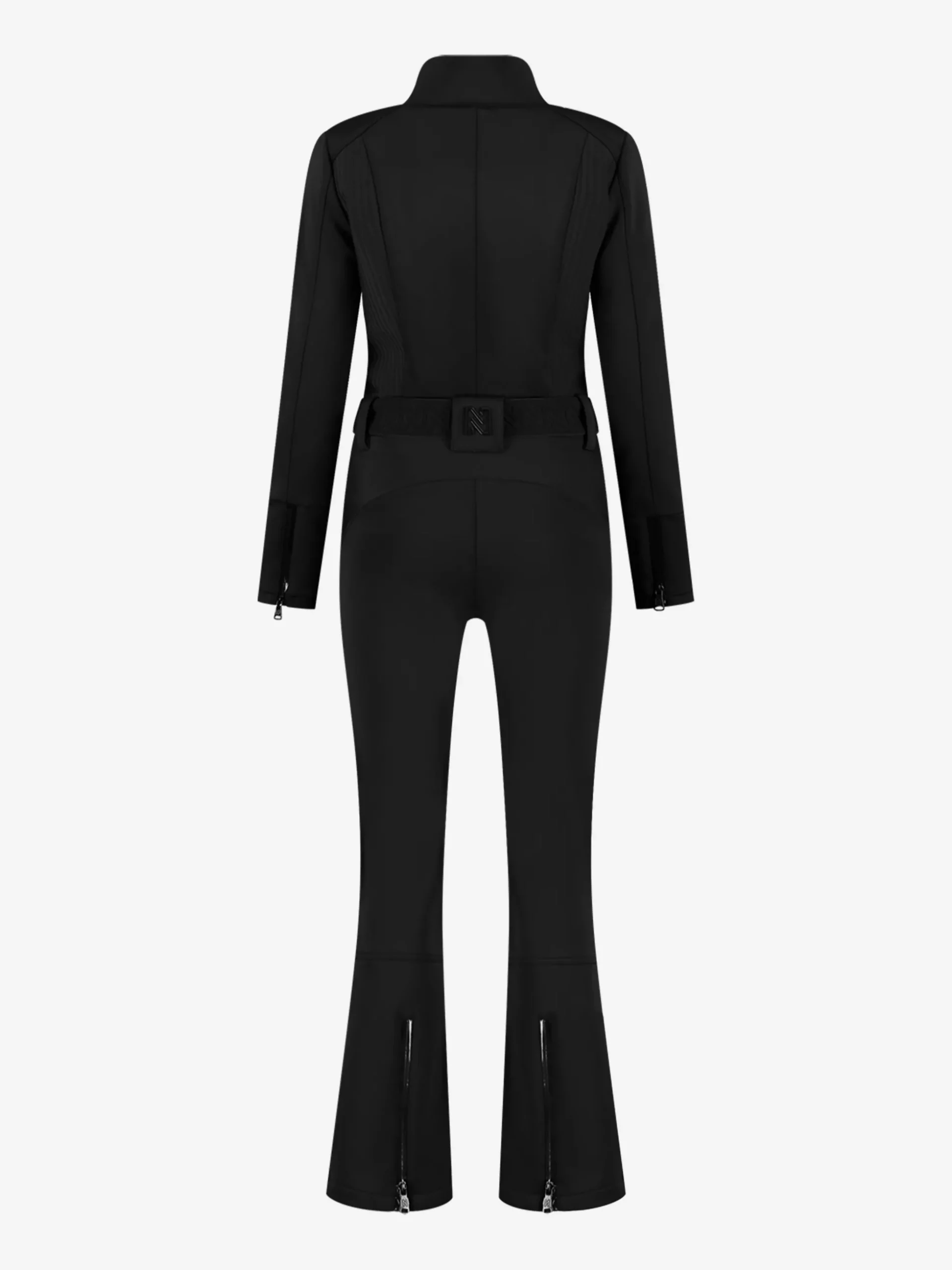 Ski jumpsuit met elastische riem en opstaande kraag